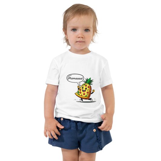 Camiseta  infantil modelo pizza&piña